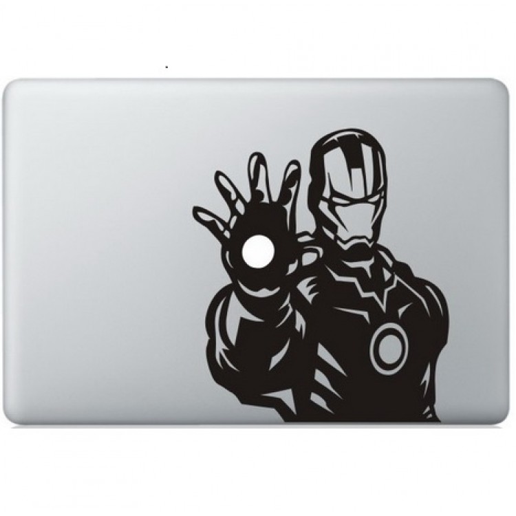 Iron Man (6) Macbook Aufkleber Schwarz MacBook Aufkleber